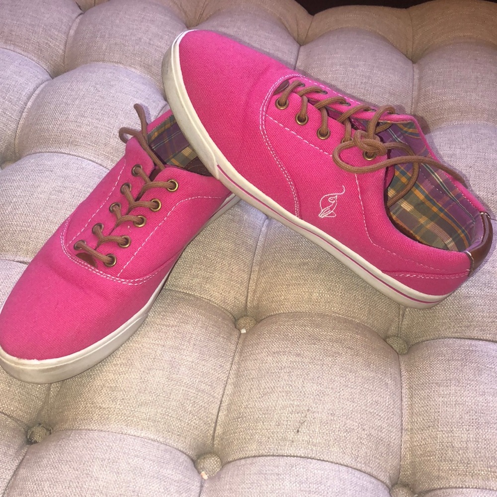 Pink sneakers!